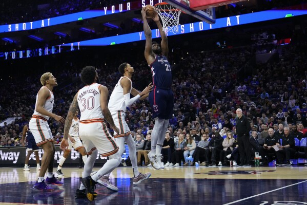 Joel Embiid sets franchise record with 70 points in 76ers win